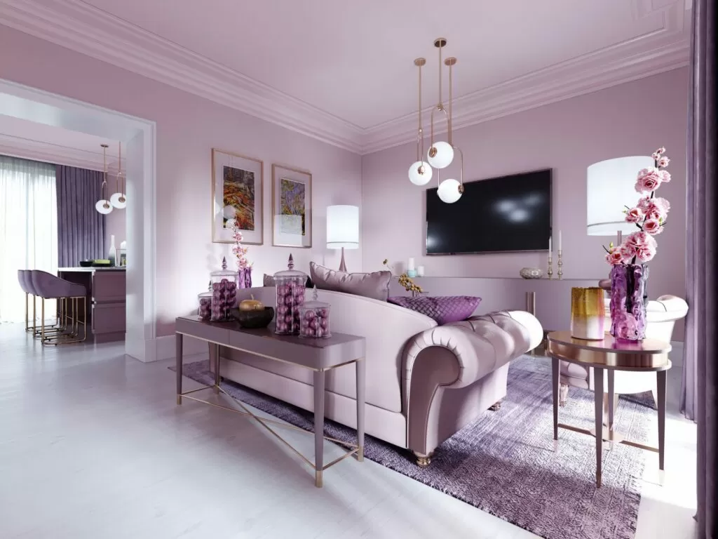 sala de tv com decoração vintage